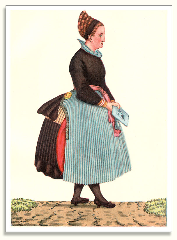 Rieter: Young girl from Amager in Church dress