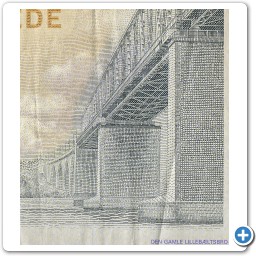 Little Belt Bridge - bank note detail / Lillebæltsbro - 100kr udsnit