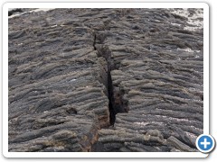 Galapagos vulkan lava