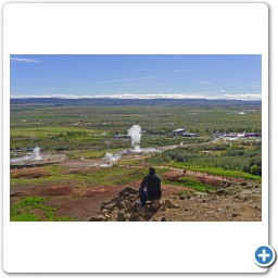 Strokkur from a distance