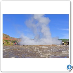 Strokkur - end erruption - repetition 5 mins. later!